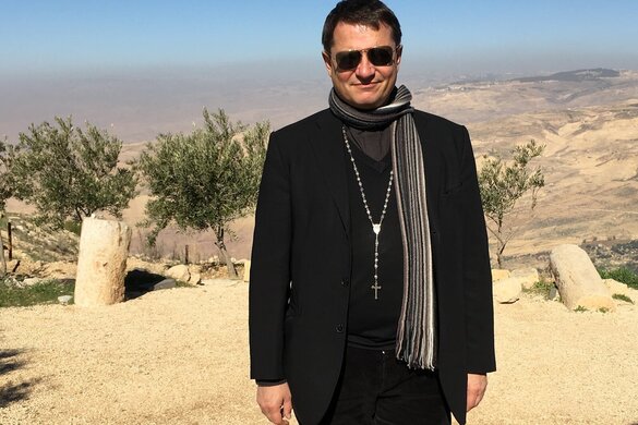 Bischof Felix Gmür bei der Wüste Juda